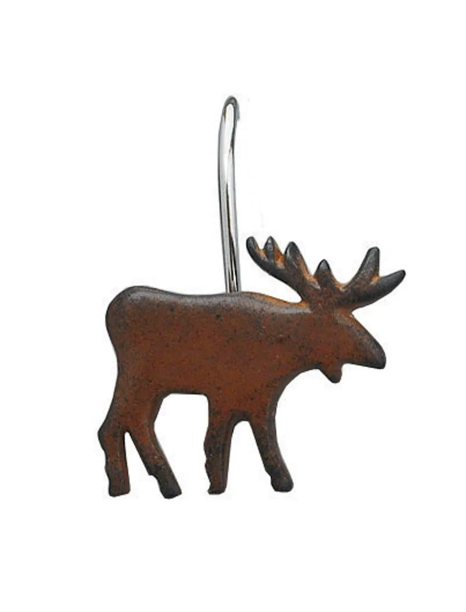 Yakutat Moose Shower Curtain Hooks