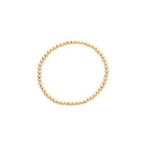 Yellow Gold Filled 4mm Beaded Bracelet