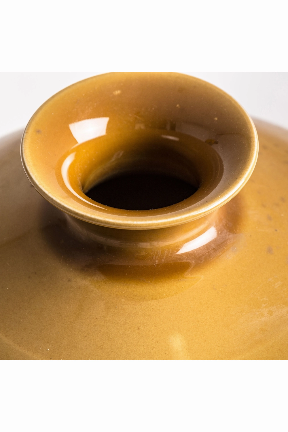 Yellow Ceramic Vase | Vical Home Mustard
