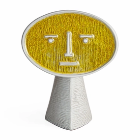 Yellow Glass Face  Vase | Jonathan Adler Les Amis Le Srieux Vase,Glass Vase