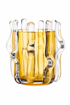 Yellow Glass Vase S | Liang & Eimil Aura Vase,Glass Vase