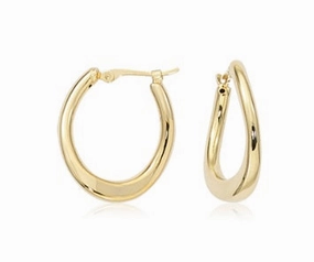 Yellow Gold Hoop Earrings