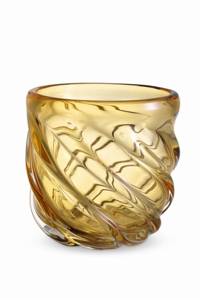 Yellow Hand-Blown Glass Vase | Eichholtz Angelito - S Vase,Glass Vase
