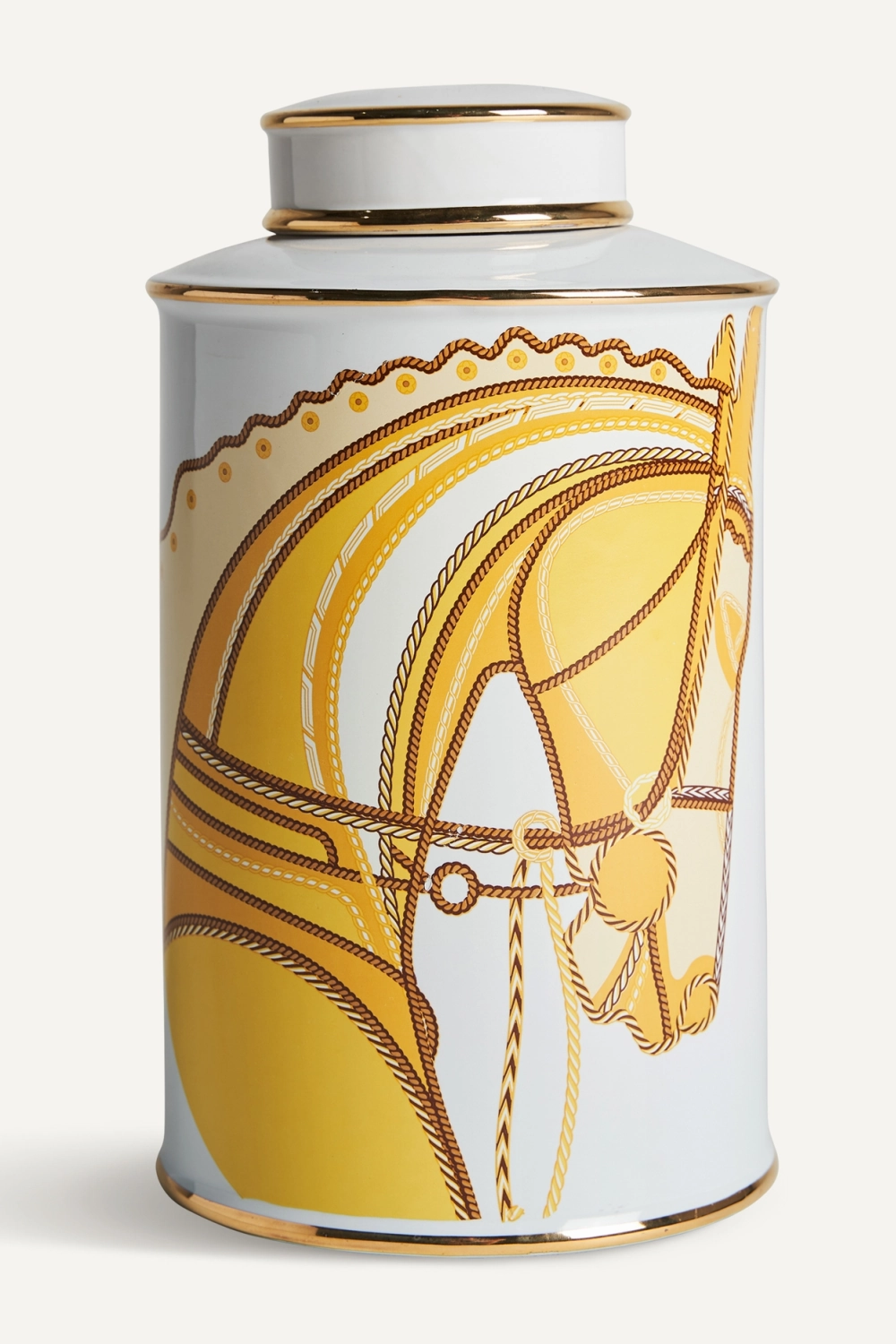 Yellow Horse Print Ceramic Vase L | Vical Home Ailen Vase,Glass Vase