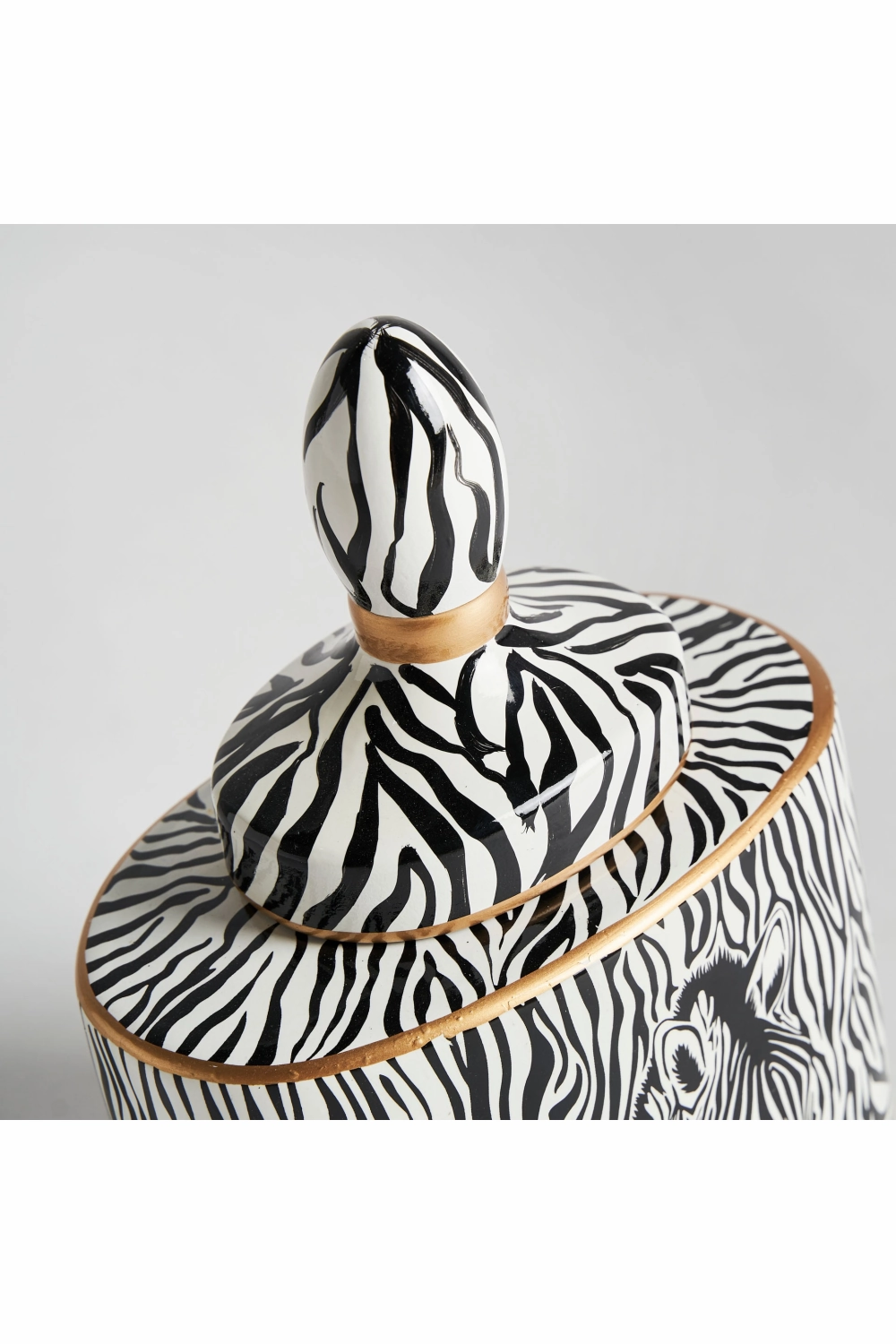 Zebra Print Ceramic Vase | Vical Home Edie