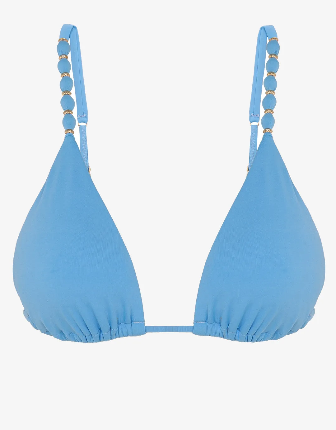 Zen Beads Parallel Tri Bikini Top - Blue